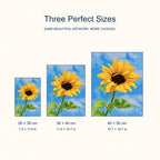 Three canvas sizes for Sunlit Bloom