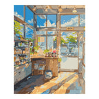 Original artwork for Sunlit Urban Market
