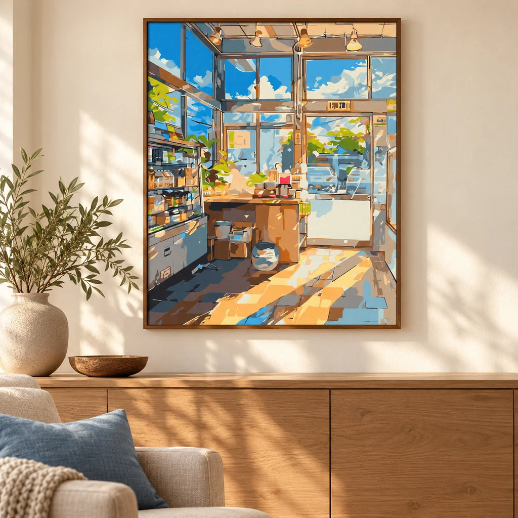 Home decor scene featuring Sunlit Urban Market