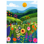 Sunlit Wildflower Meadow Diamond Painting Kit original artwork