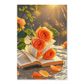 Sunset Orange Roses Diamond Painting Kit hero view