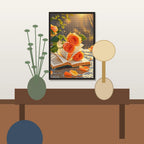 Sunset Orange Roses Diamond Painting Kit lifestyle view