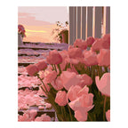Original artwork for Sunset Tulip Terrace