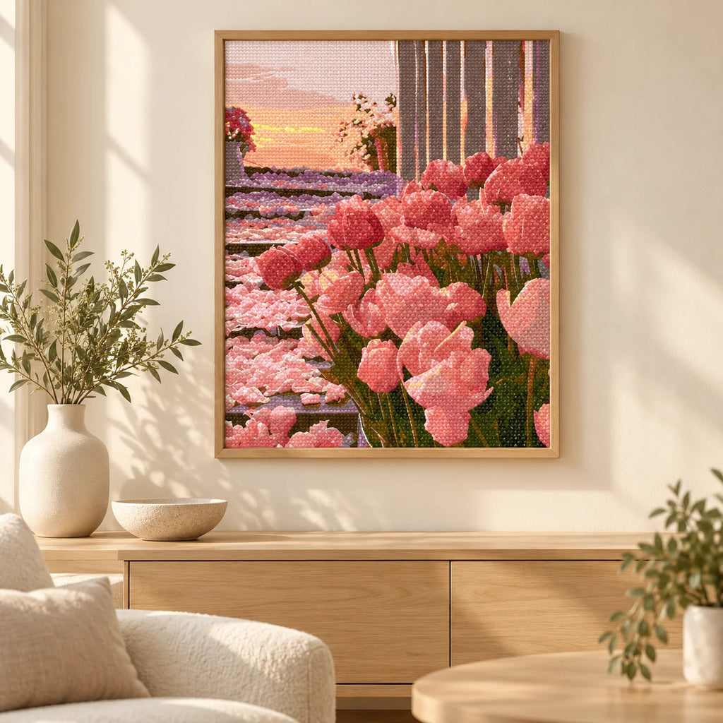 Home decor scene featuring Sunset Tulip Terrace