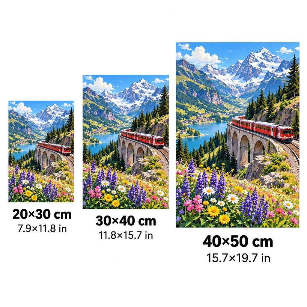Swiss Alps Red Train size guide