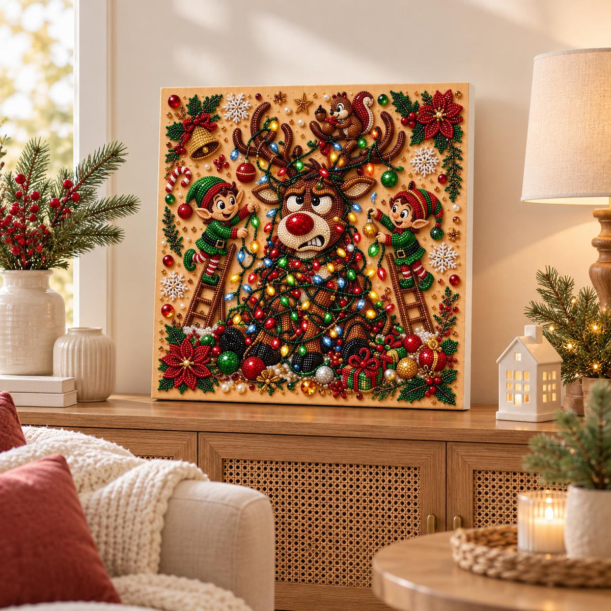Tangled Lights Reindeer and Elves — room image