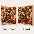 Tangled Lights Reindeer and Elves — style image