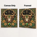 taurus canvas-only and framed display options; no decorative outer frame included