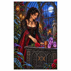 Completed diamond painting of the thorned glasshouse altar design.