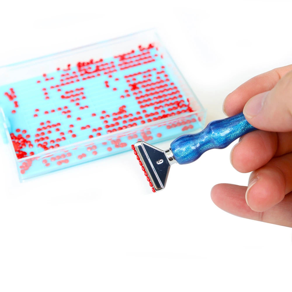 Threaded diamond painting pen used for diamond painting