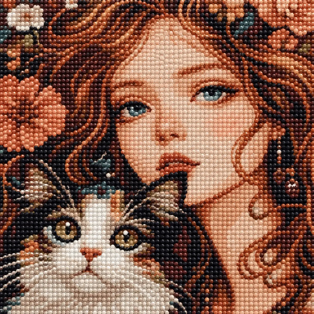 Diamond detail for Timeless Companion Diamond Painting Kit