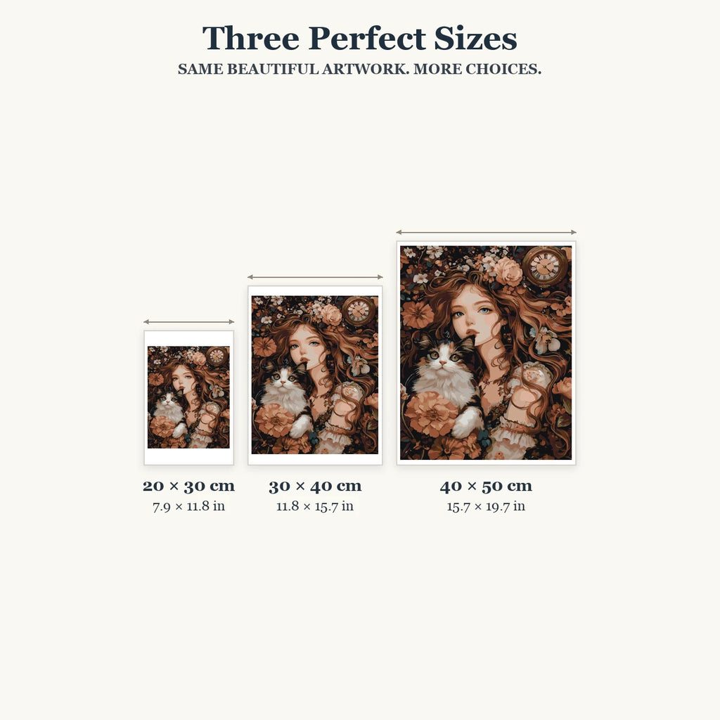 Size guide for Timeless Companion Diamond Painting Kit