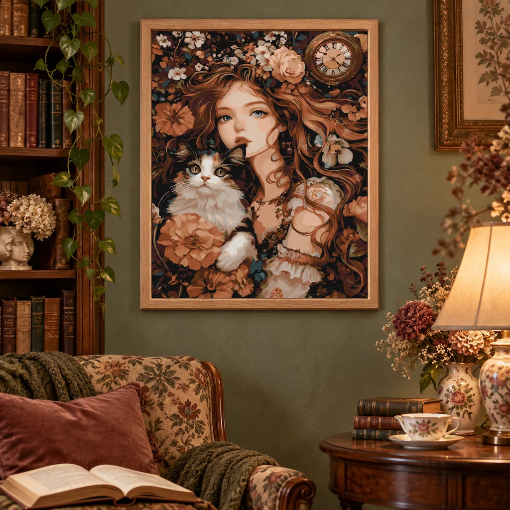 Home decor scene for Timeless Companion Diamond Painting Kit