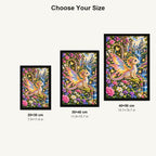 Tiny Fairy Dragon Flower Garden — size comparison for 20 × 30, 30 × 40 and 40 × 50 cm