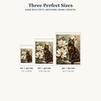 Size guide for Tortoiseshell Among Magnolias Diamond Painting Kit