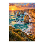 Original Twelve Apostles Coast artwork on a white background.