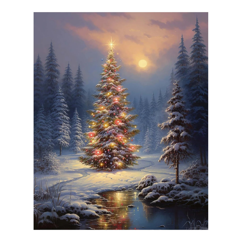Original artwork for Twilight Christmas Woodland