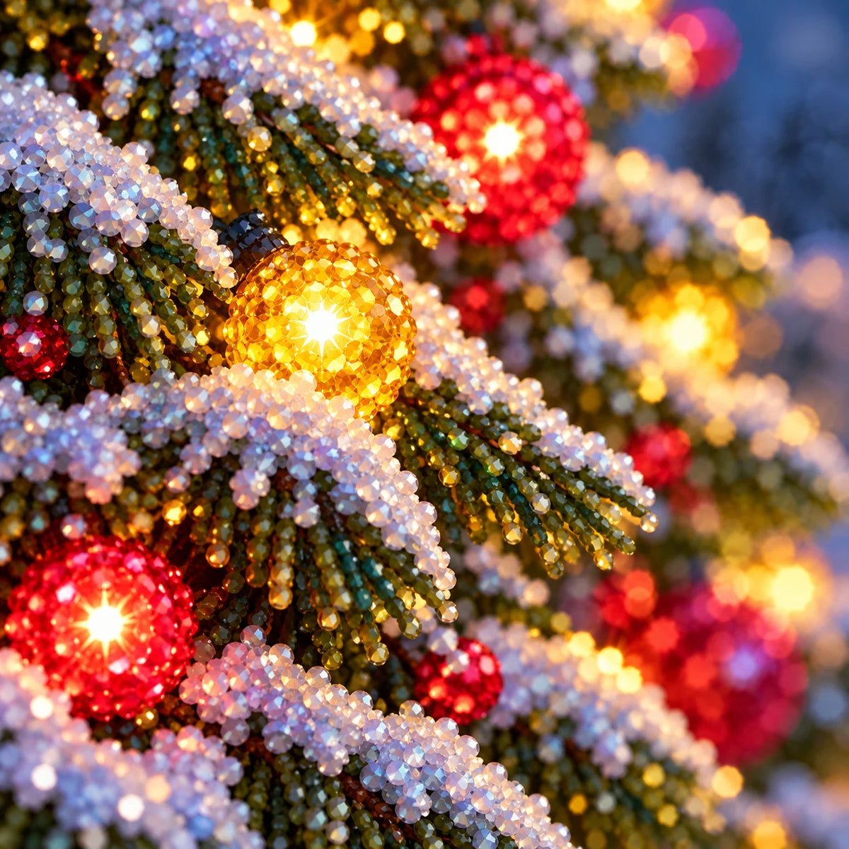 Close-up diamond detail for Twilight Christmas Woodland