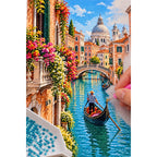 Venice Flower Canal diamond placement process