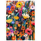 Vibrant Floral Garden Diamond Painting Kit No Frame and Framed comparison