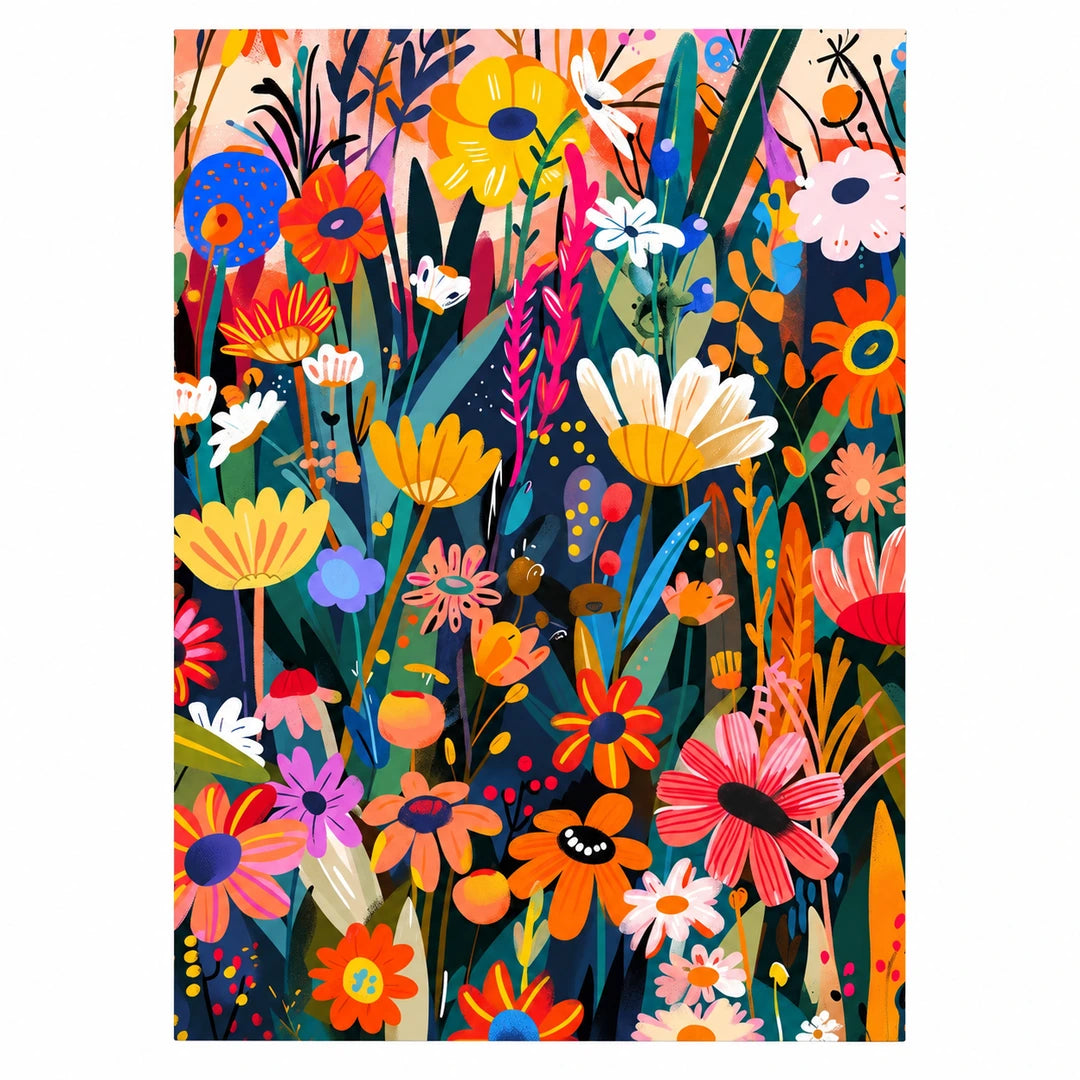 Vibrant Floral Garden Diamond Painting Kit original artwork