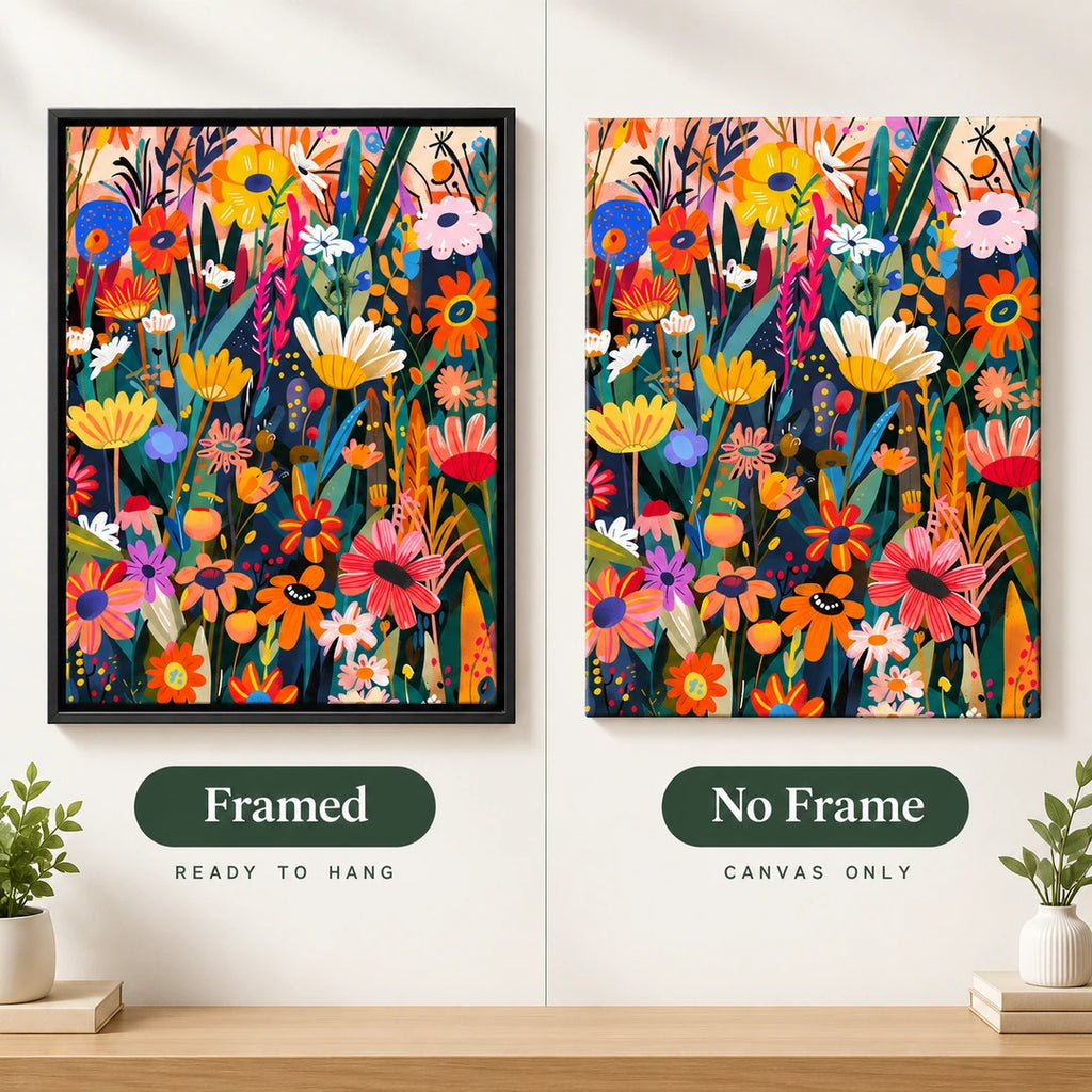 Vibrant Floral Garden Diamond Painting Kit lifestyle scene