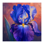 Original artwork for Violet Iris Bloom