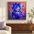 Home decor scene featuring Violet Iris Bloom