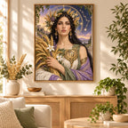Framed home display for Virgo wheat maiden
