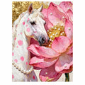 White Horse Among Pink Blossoms: original