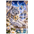 White Tiger Celestial Temple original artwork on white