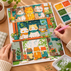 Diamond painting process for Window Garden Companions Diamond Painting Kit