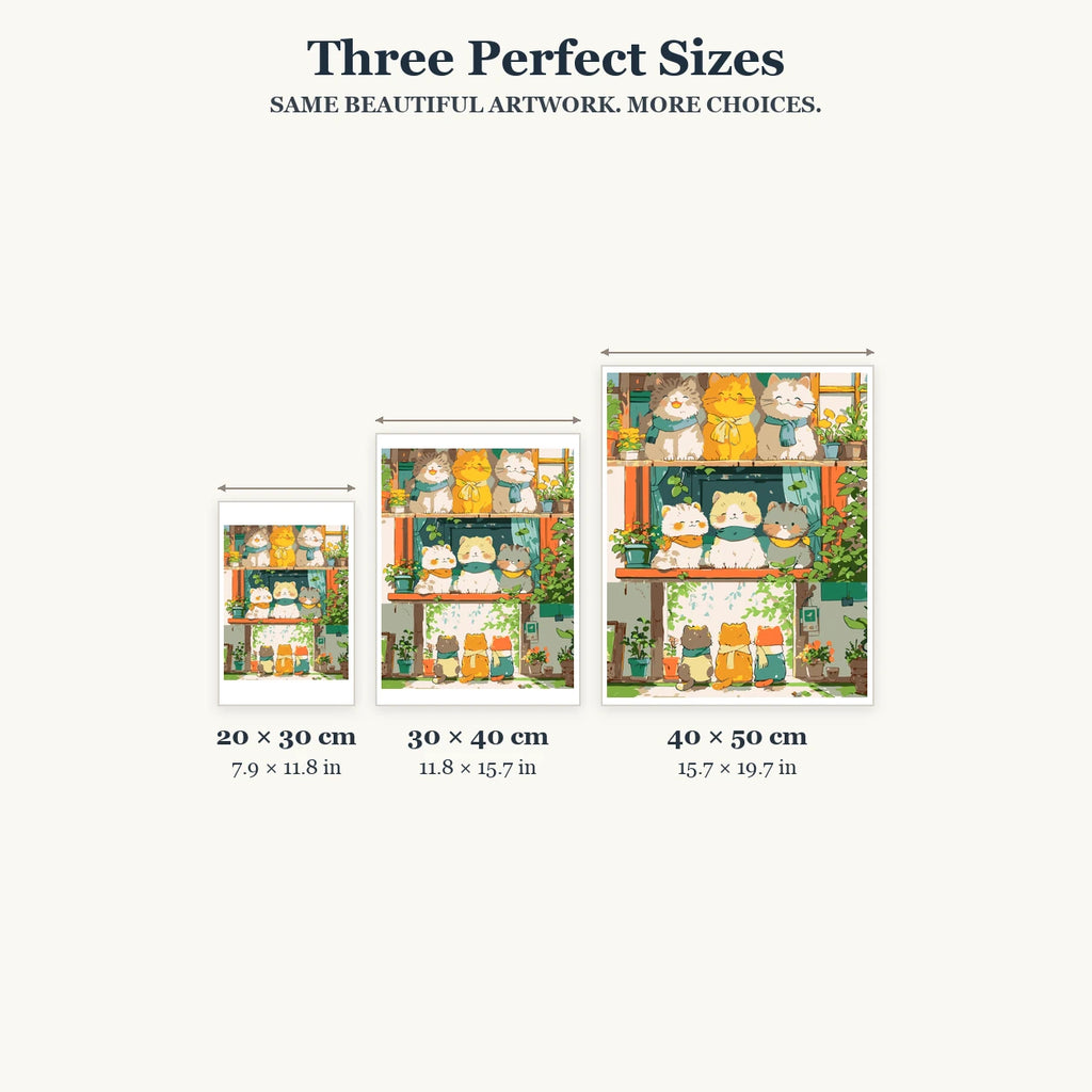 Size guide for Window Garden Companions Diamond Painting Kit