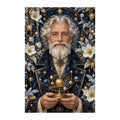 Original white-background artwork of Winter Astronomer