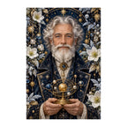 Original white-background artwork of Winter Astronomer