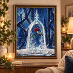 Home decor scene for Winter Rose Under Glass