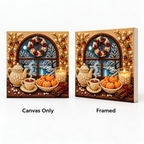 Winter Window Tea Still Life pearl painting kit – style image