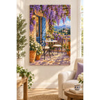 Wisteria Terrace Lake Diamond Painting Kit home decor scene