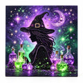 Witch Silhouette and Potions Pearl Diamond Painting Kit hero image
