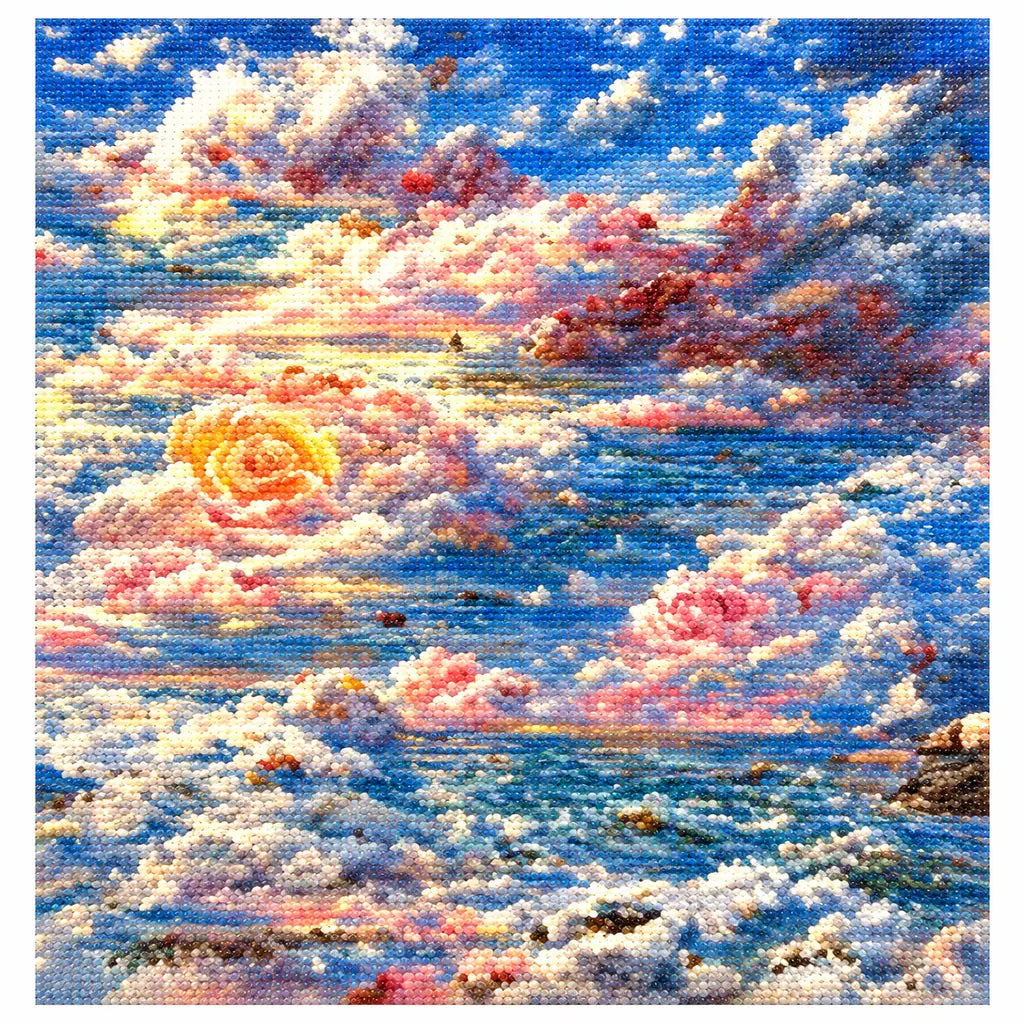 Yellow Rose Above the Cloud Sea: finished